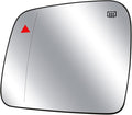 Driver Side Mirror Glass Heated With Blind Spot Detection & Power Heated Fit for Jeep Grand Cherokee Dodge Durango 2011-2021, Left Rearview Mirror Lens with Holder