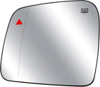 Driver Side Mirror Glass Heated With Blind Spot Detection & Power Heated Fit for Jeep Grand Cherokee Dodge Durango 2011-2021, Left Rearview Mirror Lens with Holder
