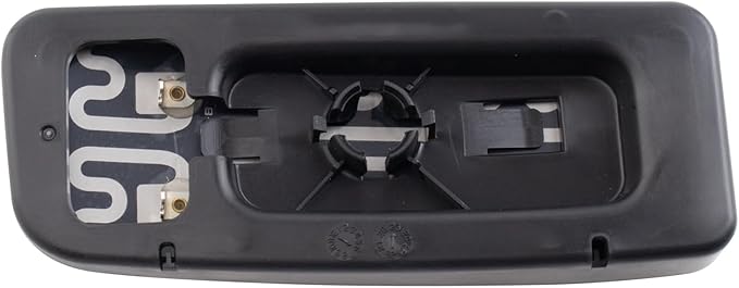 TRQ Passenger Side Heated Convex Mirror Glass Snap-On Compatible with 2010-2018 Mercedes-Benz Sprinter 2500 3500 MB1325110