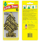 LITTLE TREES Car Air Freshener | Hanging Tree Provides Long Lasting Scent for Auto and Home | 24 Air Fresheners |Gold