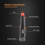Cordless Rotary Tool, SPTA Powerful Mini Detail Polisher Kit, 36Pcs 12V Li-ion Battery 5,000-25,000 RPM Micro Auto Detailing Car Polisher Polishing Foam Pad Set for Buffing Polishing Sanding Cleaning