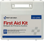 First Aid Only 223-U OSHA-Compliant First Aid Kit, All-Purpose 25-Person Emergency First Aid Kit for Business, Worksite, Home
