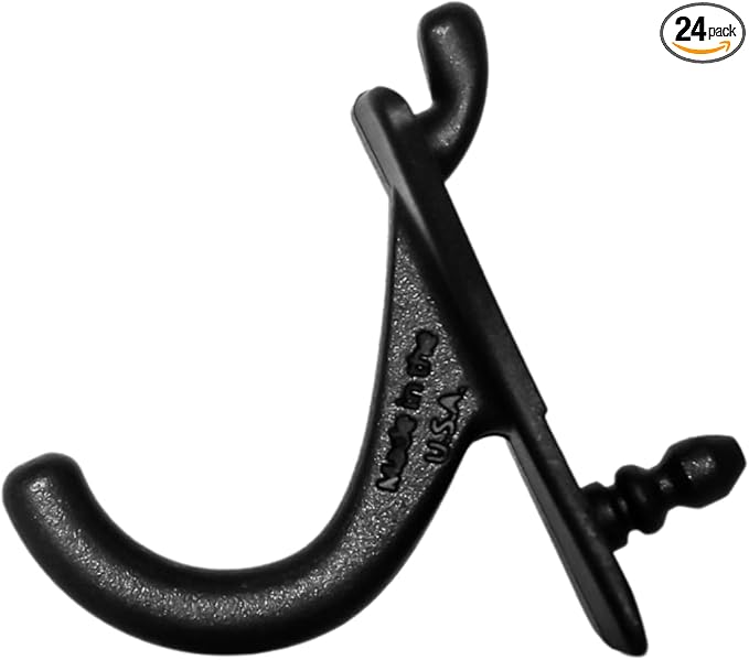 PegPro® J Hooks Kit for Modern Plastic or Metal Pegboard – Durable Plastic Pegboard Hooks - for Garage, Kitchen, Craft Room, 