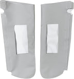 Sun Visor Replacement Cover Skin, Pair Gray Leather Sun Visor Covers Compatible with Chevy Tahoe Suburban/with GMC Yukon 1995-1999