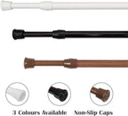 KXLife 6 Pack Spring Tension Curtain Rod, Cupboard Bars Rod,12-20",Oak