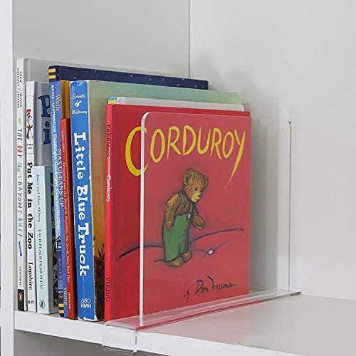 CY craft Shelf Dividers for Closets, Clear Acrylic Shelf Divider for Wood Shelves and Clothes Organizer/Purses Separators Per