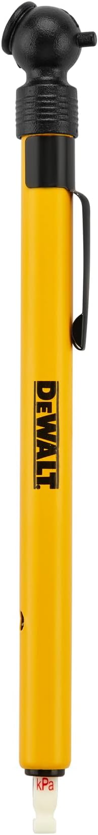 DEWALT Tractor Tire Pressure Gauge for Air/Water Filled Tires, 5-50 PSI, Ideal for Air/Water Filled Tractor Tires