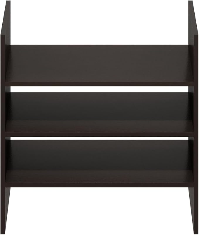 Furinno Cubicle Cube Insert, 3-Shelf Cube Organizer, Fits into Furinno Extra Thick Cubes, for Organizers and Storage, Black D