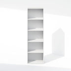 Furinno Reed Closet Organizers and Storage, 5-Tier Closet Organizer, Open Shelf Closet Storage, for Wardrobe, Bedroom, Living