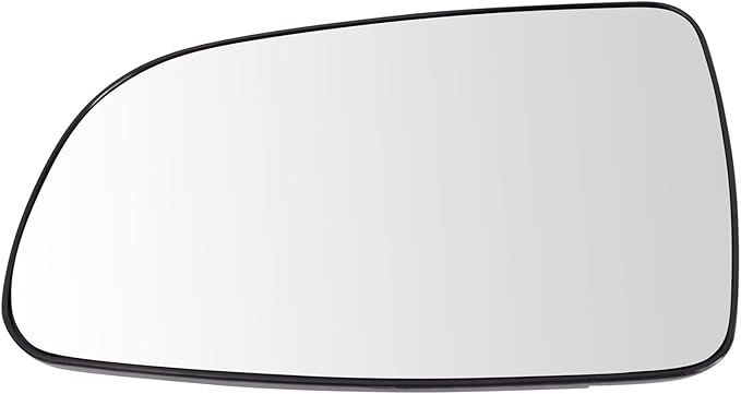 TRQ Driver Side Mirror Glass Heated Snap-On Compatible with 2007-2011 Chevrolet Aveo GM1324154
