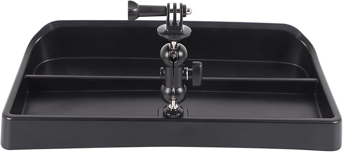 Aunginsy Center Console Dashboard Storage Organizer Tray with Dash Cam Mount Holder Compatible with Hummer H3 2005-2009, Car Cameras Bracket for Go pro/Action Camera Video Record Accessories