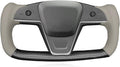 MEWANT Steering Wheel Cover for Yoke Style Steering Wheel for Tesla Model S 2021-2023 / Model X 2021-2023 Hand-Stitched Steering Wrap