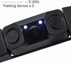 3 in 1 American car License Plate Frame Built-in Backup Camera and Parking Sensor with Water Proof Buzzer Alarm Night Vision 
