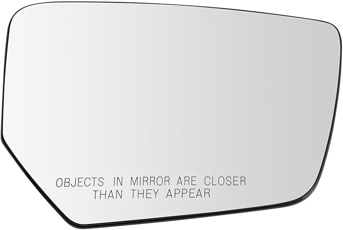 TRQ Passenger Side Mirror Glass Non Heated Convex For Factory Equipped Mirrors Compatible with 2014-20 Chevrolet Impala LT 20