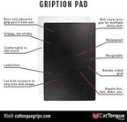CatTongue Grips Non-Adhesive Anti-Slip Mat - Multi-Purpose Non-Slip Pad for Countertops, Desks, Tables & Workspaces - Ideal D