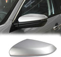 Silver Mirror Cap Cover For Honda Civic 2016 2017 2018 2019 2020 2021 Rearview Mirror Cap Replacement (Left Side)