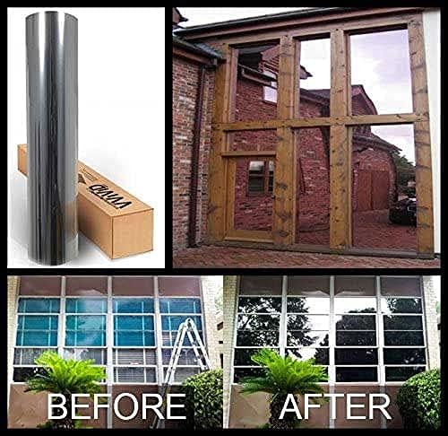 VViViD Complete Mirror Car Window Wrap Tint Glass Vinyl Film 30 Inch x 60” (6-roll Pack (3 Full Cars))