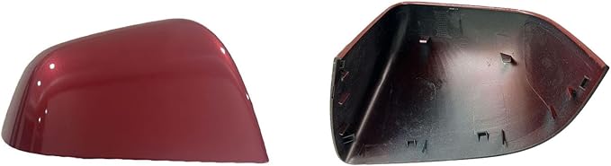 Compatible with Tesla Model Y Side Mirror Cover Replacement 2021 2022 2023 2024, Right Passenger Side Rearview Mirror Cover Cap for Model Y Accessories(red)