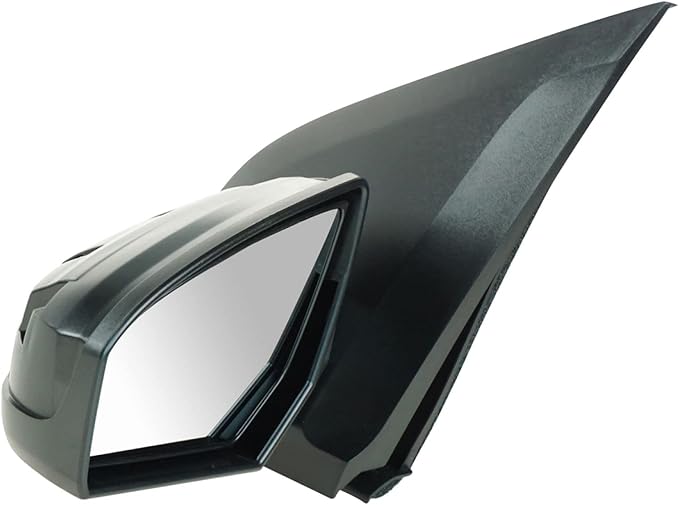 TRQ 2 Piece Driver and Passenger Side Mirror Assembly Set Electric Adjustment Non-Heated No Memory Black Compatible with 2007
