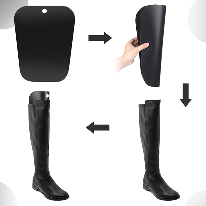 Teenyyou 6 Packs Reusable Boot Shapers for Tall Boots Inserts Support for Women and Men to Keep Shape