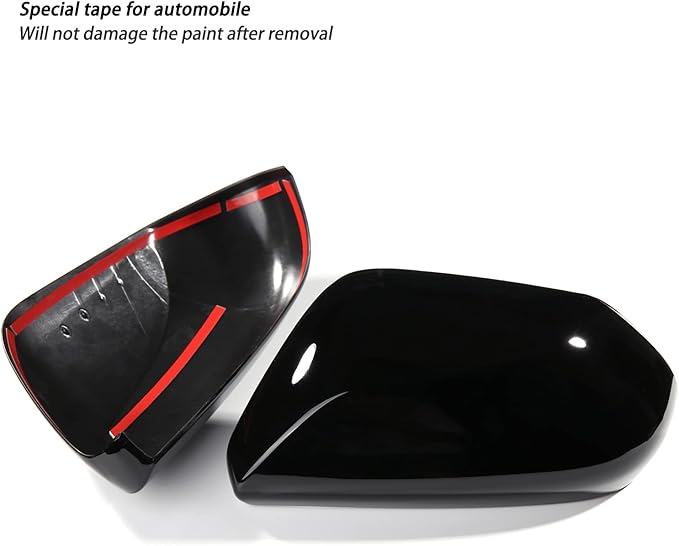 CKE Compatible with Toyota Camry 2026 2025 2024 2023 2022 2021 2020 2019 2018 Accessories Car Exterior Door Side Rearview Mirror Guard Cover Trim Caps -Glossy Black