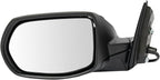 TRQ Driver & Passenger Side Power Mirror Set Textured Black Manual Fold Compatible with 2017-2022 Honda CR-V HO1320316 HO1320