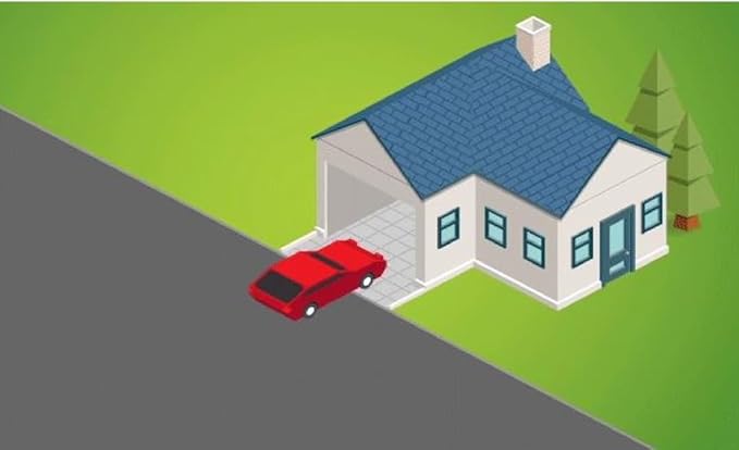 Garage Parking Assistant with Parking Aid Sensor - New Model - Free 1 Year Replacement Warranty - Parking Stopper for Garage – No Laser Parking
