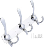 Stainless Steel Wall Hooks for Clothes, Multifunctional Towel Hat Rack Organizer, Wall Mounted Coat Rack Durable Hangers for 
