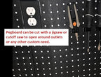 WallPeg Made in USA Pegboard Panels Garage Organization - Wall Storage Kit (PB-2 B) (2) ea - 24" x 16" Peg Board Tool Organiz