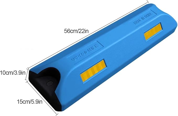 Color Parking Stopper for Garage and Parking Lots, Car Blocker Protect Bumper, Garage Parking Aid, for Various Car Parking, 1 Piece Pack(Blue)