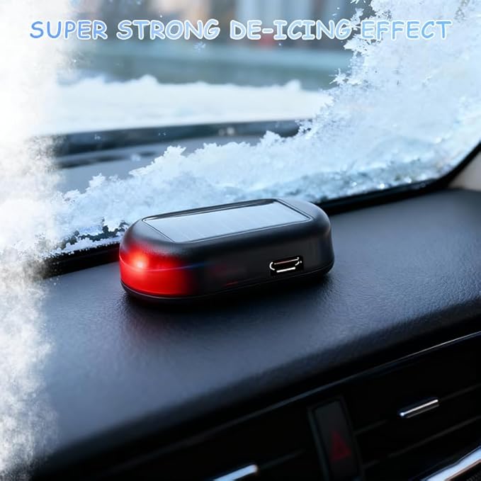 2 Pack Electromagnetic Car Snow Removal Device, Anti-Freeze Windshield Defroster & Ice Melter,Anti-Frost Device for All Vehicles - Winter Essential Accessory