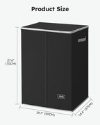 SOLEDI Laundry Hamper with Lid 130L Large & Tall Collapsible Laundry Basket, Clothes Hamper with Bag Removable Easy to Carry,