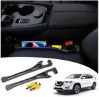 【Compatible with Nissan Rogue】 Seat Gap Filler,No Drop Seat Guard Compatible with Nissan Rogue,Drop Seat Guards for Cars(2Pcs),Emergency Keychain Car Escape Tool(2Pcs)