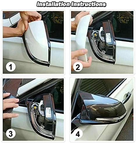 sportuli Carbon Fiber Rearview Mirror Cover Cap Compatible with BMW 228i 435i 116i 118i 120i 125i 130i 218i 220i 320i 328i 330i 335i 420i 428i 435i F21 F30 F31 F32 F33 F36