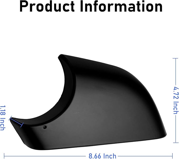Jaronx Compatible with Tesla Model 3 Mirror Lower Cover 2017-2025,Left Drive Side Rearview Mirror Base Bottom Cover Trim Replacement for Tesla Model 3 Accessories(Left)
