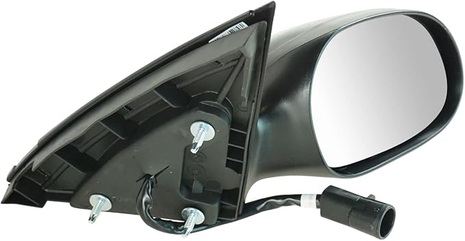 TRQ 2 Piece Driver and Passenger Side Mirror Assembly Set Electric Adjustment Heated No Memory Puddle Light Black Compatible 