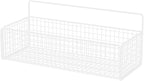 Multifunctional Iron Wire Wall Hanging Storage Basket, Portable Metal Mesh Bin for Kitchen and Bathroom, Vintage Wall Mount F