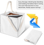 Clothes Hanger Organizer Holder for Space Saving, Fresheracc Hanger Triangle Storage Bag with Handles for Closet Tidier Laund