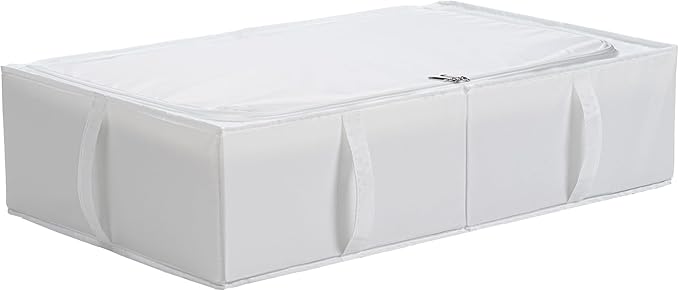 TYEERS Under Bed Storage Containers, Durable Fabric, Washable, Collapsible, Under Bed Storage Bins for Clothes, Blankets, She