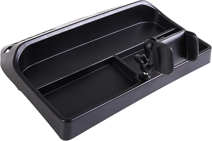 Aunginsy Center Console Dash Storage Tray Compatible with Hummer H3 2005-2009, Car Dashboard Multi-Functional Phone Holder Storage Box Dash Organizer Tray Insert with Mobile Phone Mount Accessories