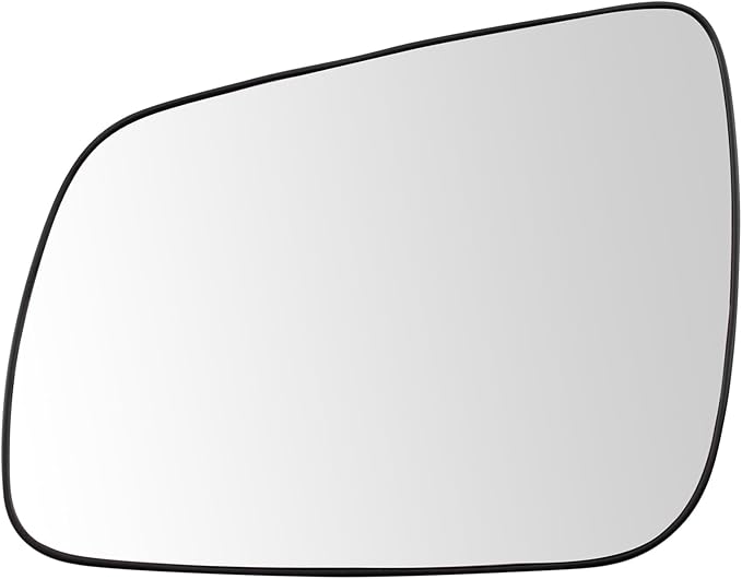 TRQ Driver Side Mirror Glass Clear Snap On Compatible with 2008-2014 Mitsubishi Lancer MI1324102