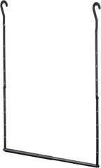 Closet Rod Extenders - Black Adjustable Closet Hanging Rod, Width & Height Expandable Clothes Rod, Space-Saving Closet Organi