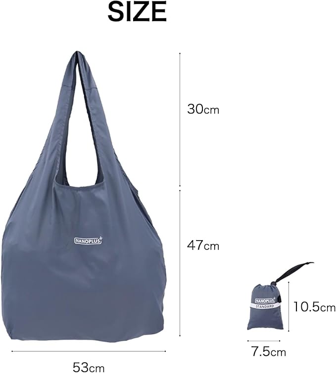 Compact Reusable Grocery Tote Bag – Lightweight, Foldable & Packable Shopping Bag for Travel