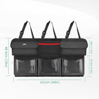 Oasser Back Seat Trunk Organizer Hanging Car Organizer Foldable Cargo Storage with 6 Large Pockets 3 Adjustable Straps 40x19inch