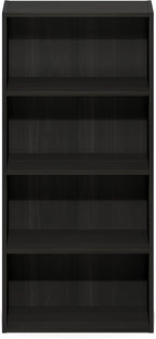 Furinno Basic Book Shelf, 4-Tier Bookcase with Open Shelf, Bookshelf, Cube Storage Organizer, 7 x 17 x 35, for Living Room, B