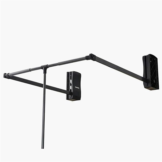 Pull-Down Wardrobe Clothes Rail - Extendable Pull Out Closet Rod, Extendable Wardrobe Rail Tube Rod, Hanging Rod for Closet S