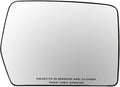 TRQ Passenger Side Mirror Glass Heated Compatible with 2004-2010 Ford F150 2006-2008 Lincoln Mark LT Without Tow Package FO13