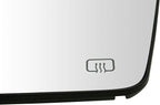 TRQ Driver Side Mirror Glass Heated Compatible with 2008-2011 Toyota Sequoia 2007-2013 Tundra with Mirror Turn Signal