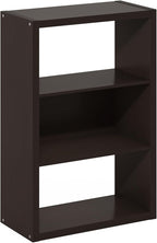 Furinno Viola Book Shelf, 3-Tier Bookshelf, Extra Thick Frame Bookcase with Open Shelf, Open Back Design, 11.3" x 23.2" x 35.