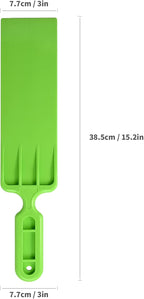 NEWISHTOOL Long Reach Auto Bulldozer Squeegee, Mini Paddle Scrubber for Window Tint Film Installing and Vehicle Windshield/Rear Window Glass Cleaning, 1 PC Bulldozer Tint Tool and 3 PCS Scrub Pads